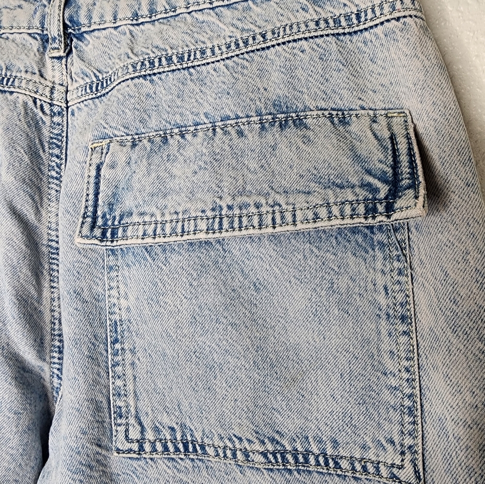 Forever 21 Wide Leg Cargo Jeans Size 28 - Picture 3 of 7
